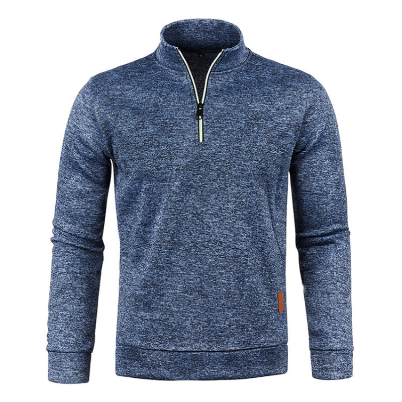 Matt Pullover - Varm stickad pullover med polokrage